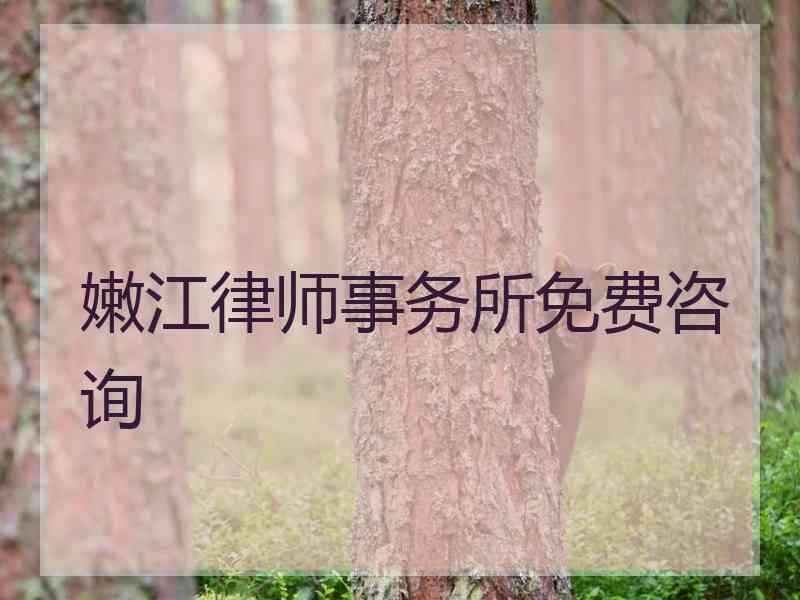 嫩江律师事务所免费咨询