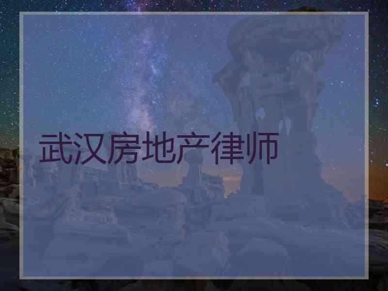 武汉房地产律师