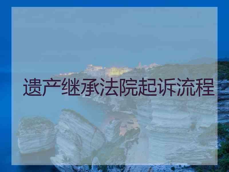 遗产继承法院起诉流程