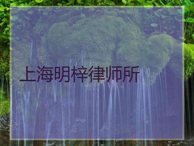 上海明梓律师所