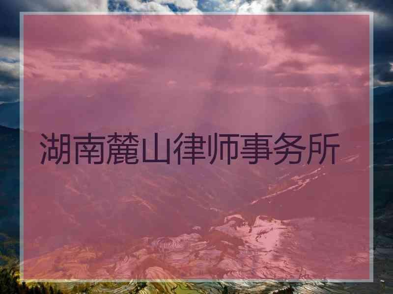 湖南麓山律师事务所