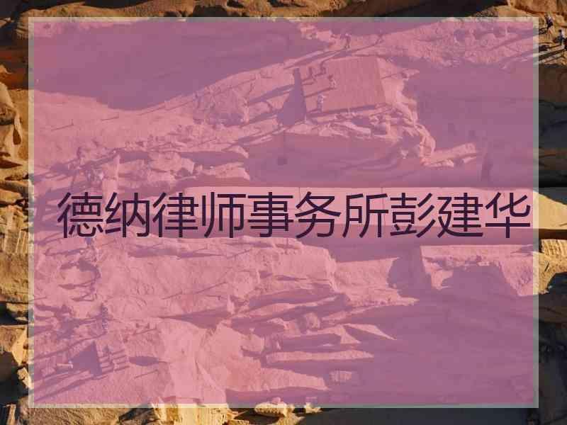 德纳律师事务所彭建华