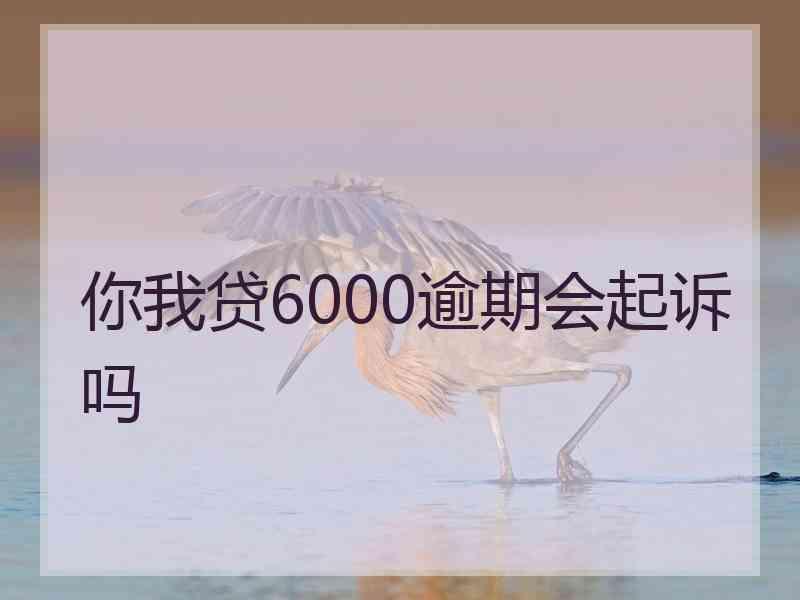 你我贷6000逾期会起诉吗