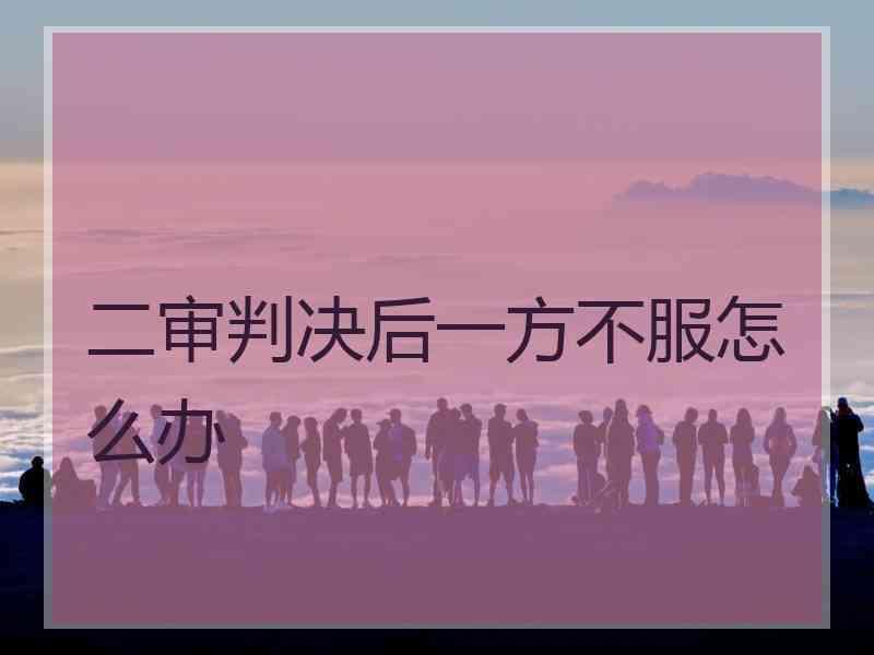 二审判决后一方不服怎么办
