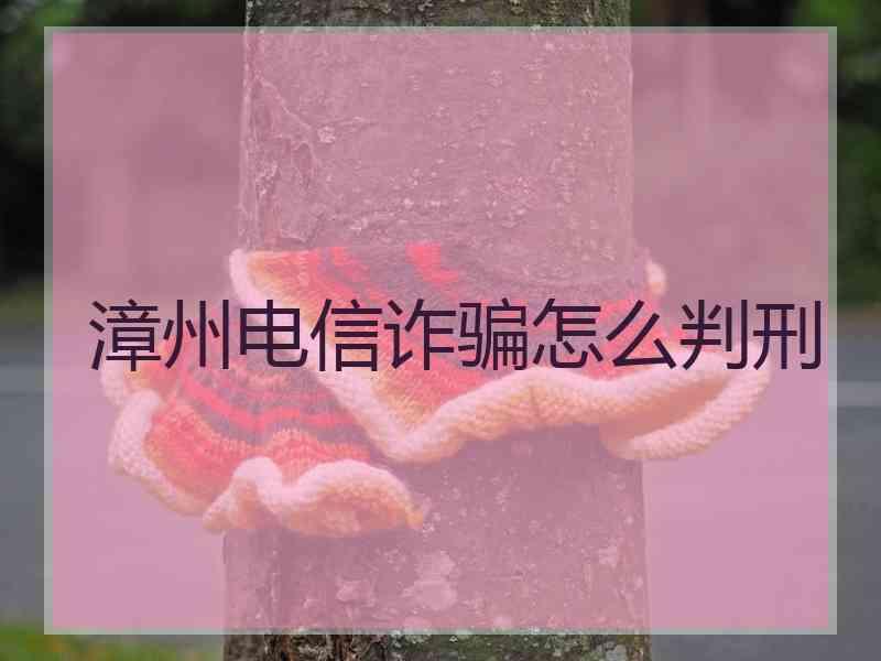 漳州电信诈骗怎么判刑