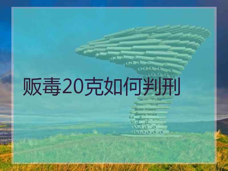 贩毒20克如何判刑