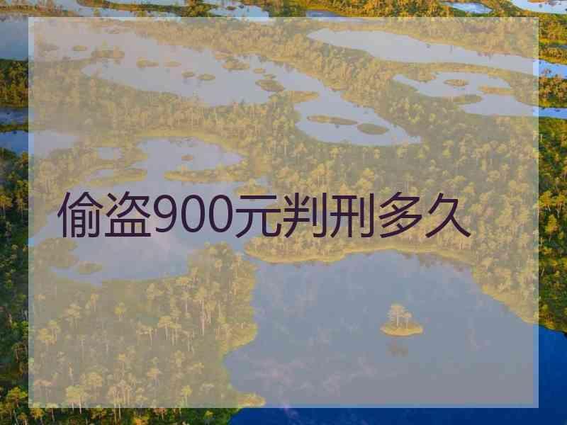 偷盗900元判刑多久