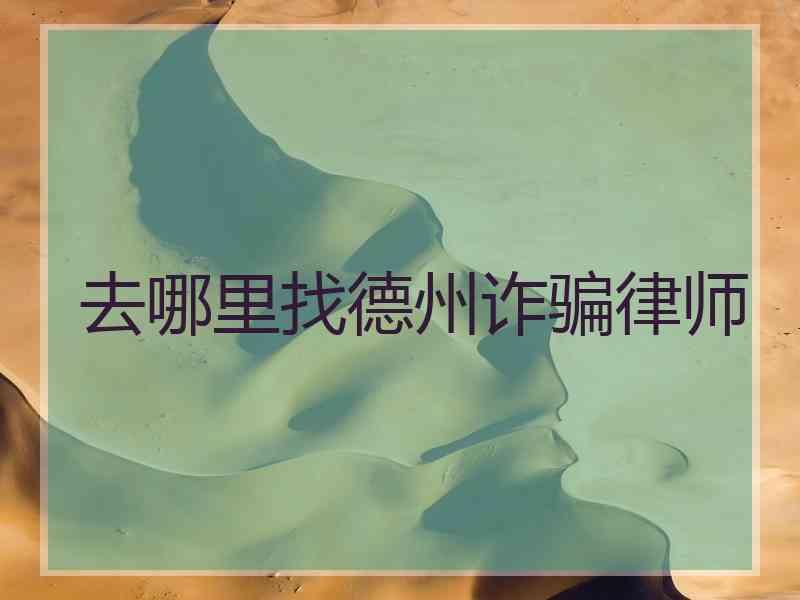去哪里找德州诈骗律师