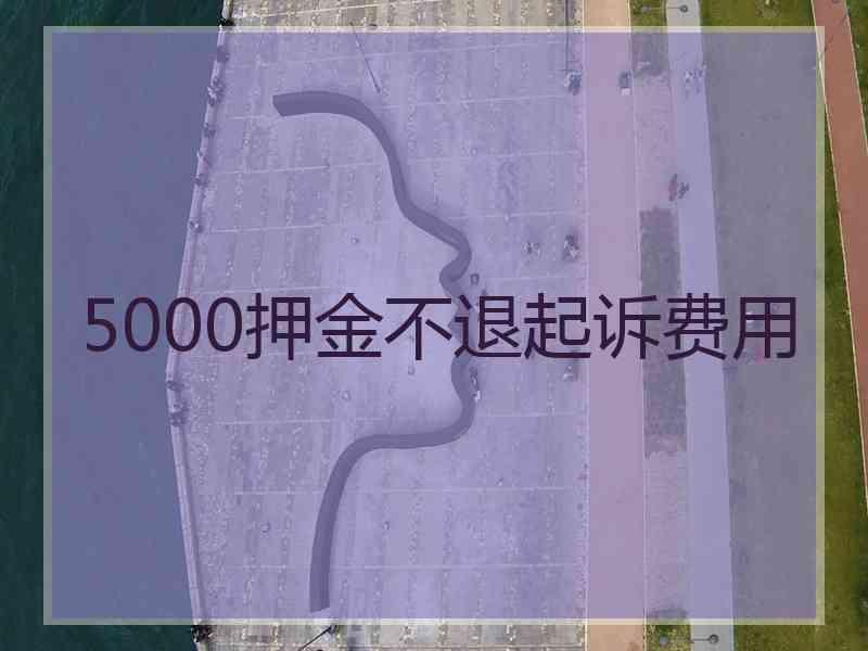 5000押金不退起诉费用