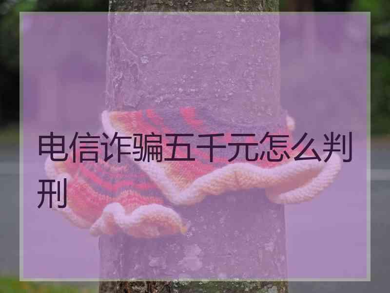 电信诈骗五千元怎么判刑