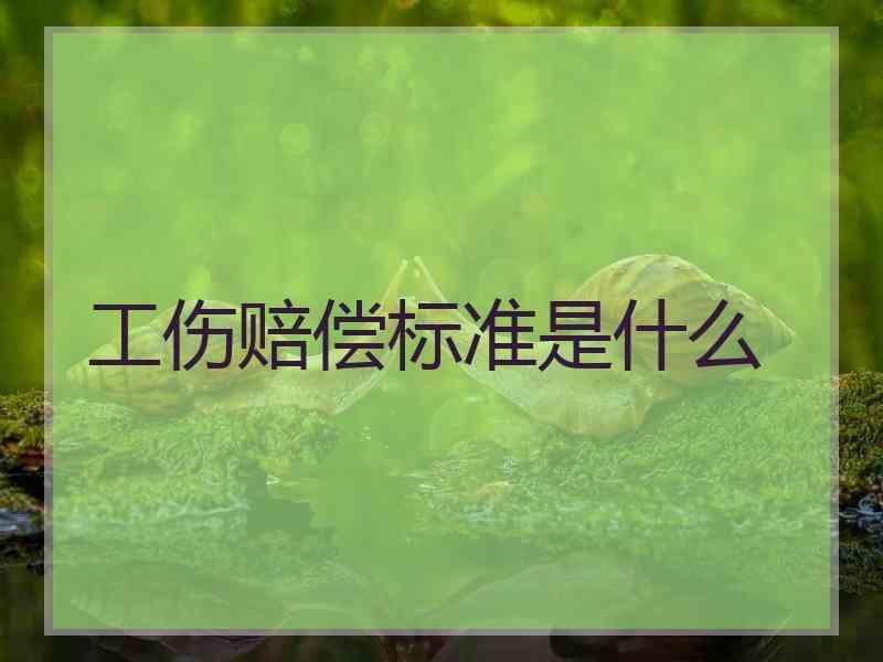 工伤赔偿标准是什么