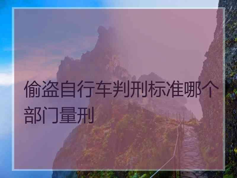 偷盗自行车判刑标准哪个部门量刑