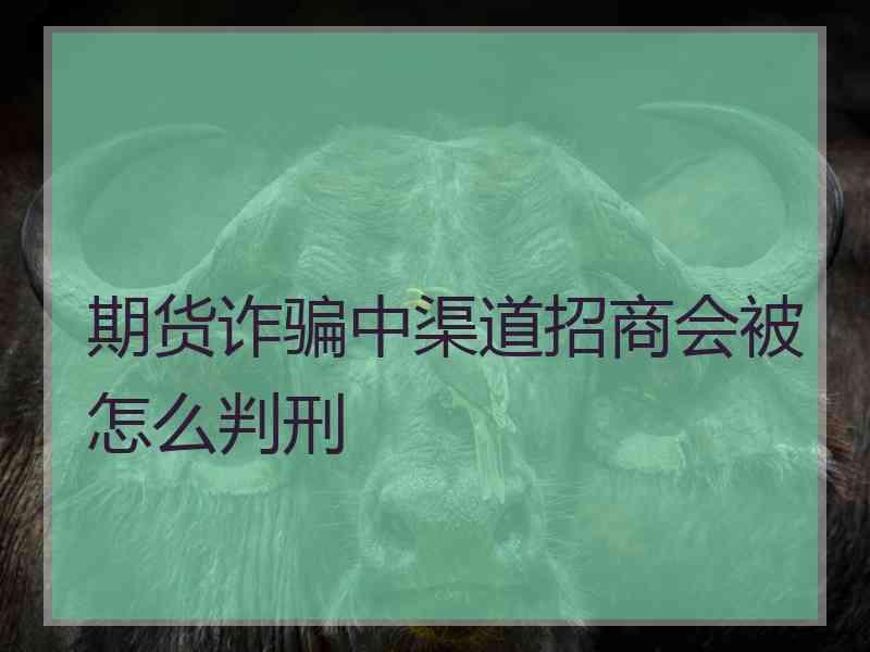 期货诈骗中渠道招商会被怎么判刑